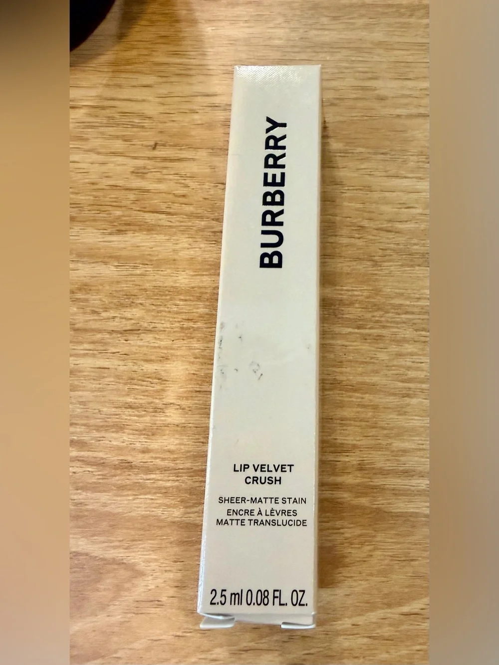 Burberry Lip Velvet Crush 16 Copper Pink Sheer-Matte Cushion Stain 2.5ml